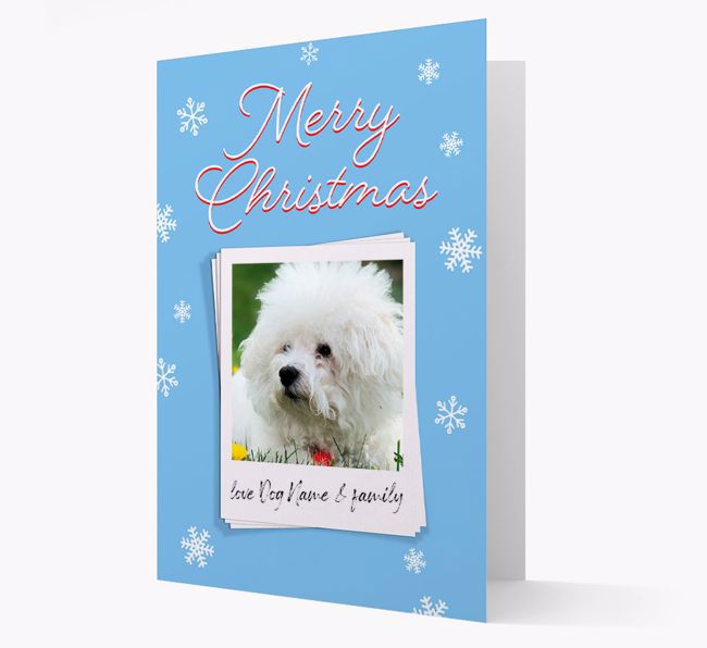 Merry Christmas Pawlaroid: Personalized {breedFullName} Photo Card
